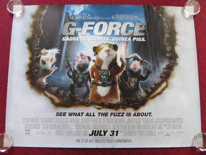 G-FORCE UK QUAD (30"x 40") ROLLED POSTER BILL NIGHY WILL ARNETT 2009