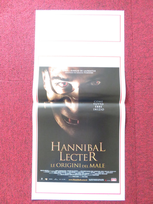 HANNIBAL LECTER / HANNIBAL RISING ITALIAN LOCANDINA POSTER THOMAS HARRIS 2007