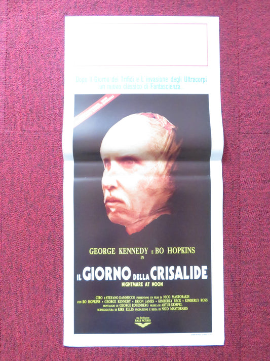 NIGHTMARE AT NOON ITALIAN LOCANDINA POSTER GEORGE KENNEDY BO HOPKINS 1988