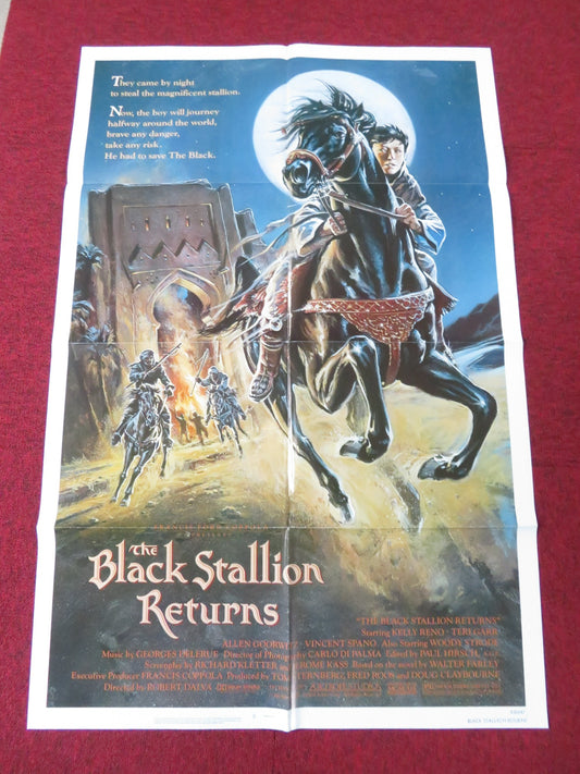 THE BLACK STALLION RETURNS FOLDED US ONE SHEET POSTER KELLY RENO V. SPANO 1983