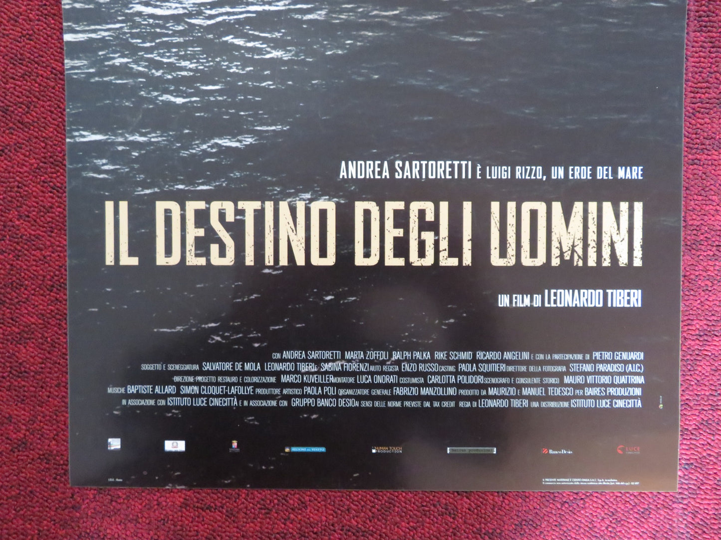 IL DESTINO DEGLI UOMINI ITALIAN LOCANDINA POSTER ANDREA SARTORETTI ZOFFOLI 2018