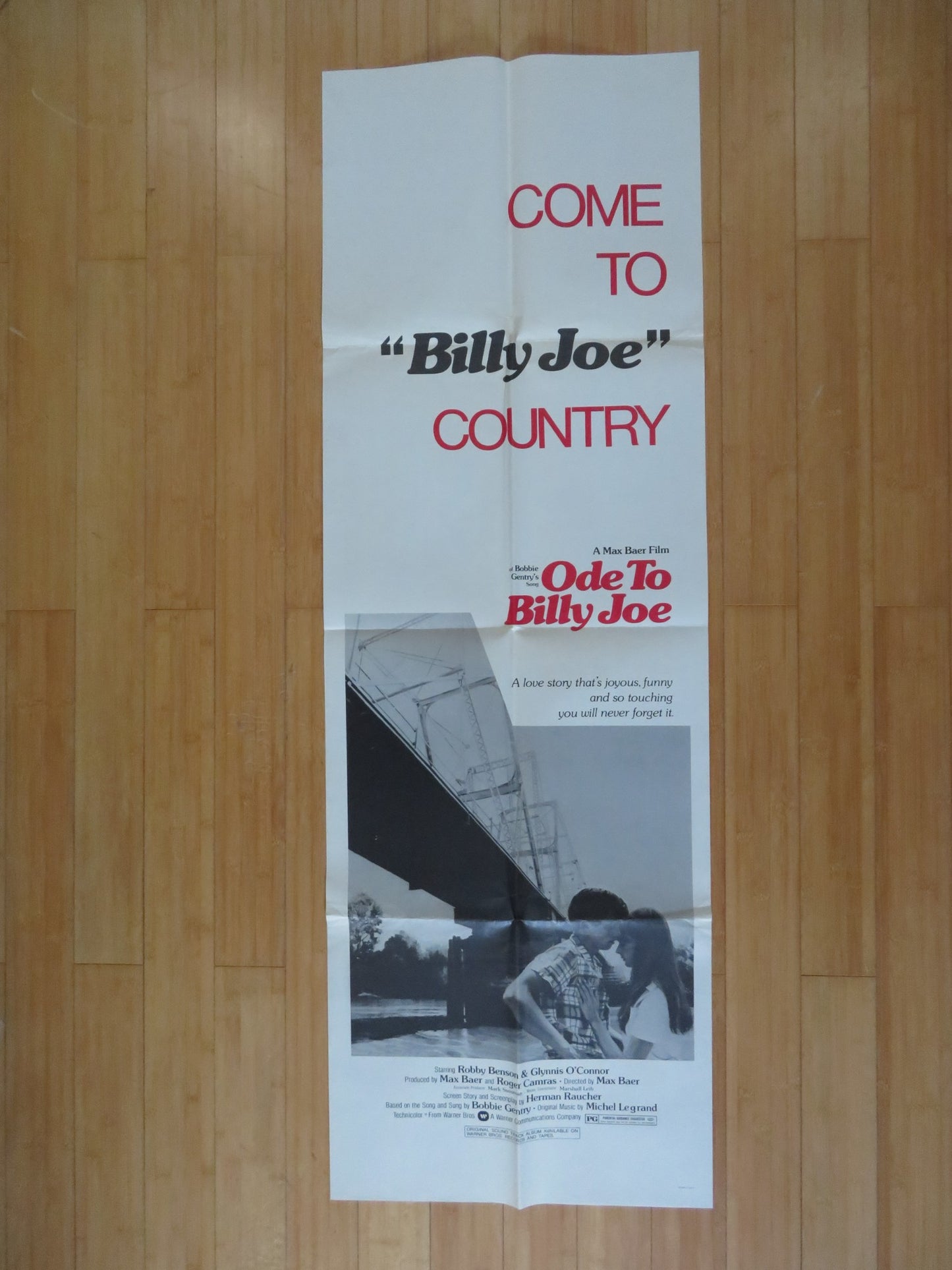 ODE TO BILLY JOE US DOOR PANEL POSTER ROBBY BENSON GLYNNIS O'CONNOR 1976