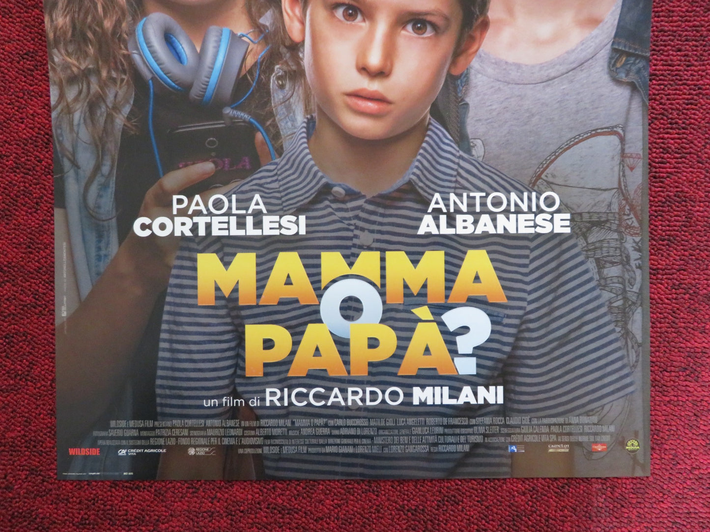 MAMMA O PAPA ? ITALIAN LOCANDINA POSTER ANTONIO ALBANESE PAOLA CORTELLESI 2017