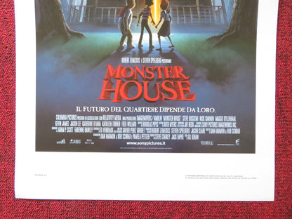 MONSTER HOUSE ITALIAN LOCANDINA POSTER STEVE  BUSCEMI JASON LEE 2006