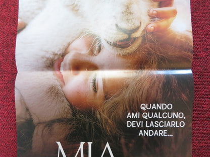 MIA AND THE WHITE LION ITALIAN LOCANDINA POSTER DANIAH DE VILLIERS 2018