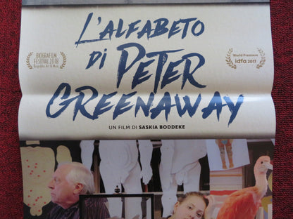 THE GREENAWAY ALPHABET ITALIAN LOCANDINA POSTER PETER GREENAWAY 2017