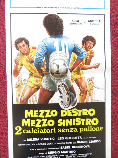 MEZZO DESTRO MEZZO SINISTRO 2 CALCIATORI SENZA PALLONE ITALIAN LOCANDINA POSTER