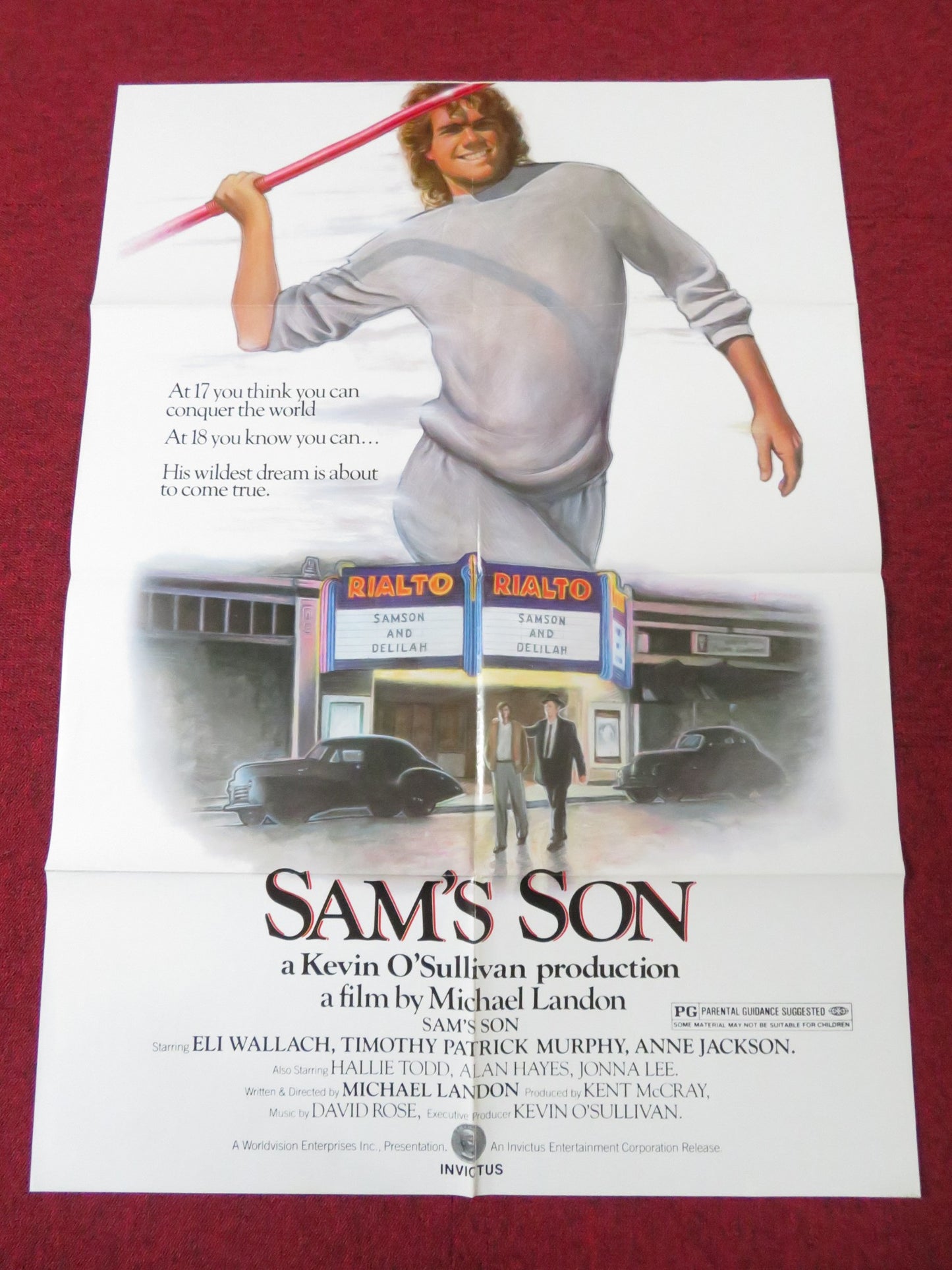 SAM'S SON FOLDED US ONE SHEET POSTER ELI WALLACH ANNE JACKSON 1984