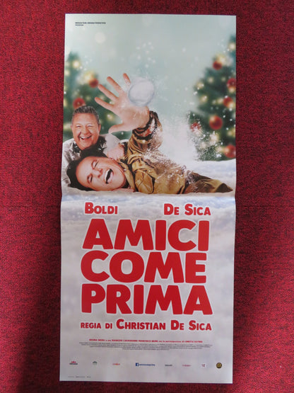 AMICI COME PRIMA ITALIAN LOCANDINA POSTER MASSIMO BOLDI CHRISTIAN DE SICA 2018