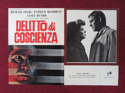 DELITTO DI COSCIENZA - A ITALIAN FOTOBUSTA POSTER MICHAEL CRAIG P. MCGOOHAN 1962