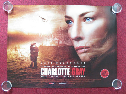 CHARLOTTE GRAY UK QUAD (30"x 40") ROLLED POSTER CATE BLANCHETT JAMES FLEET 2001