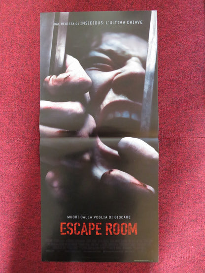 ESCAPE ROOM ITALIAN LOCANDINA POSTER TAYLOR RUSSELL LOGAN MILLER 2019