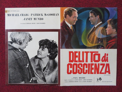 DELITTO DI COSCIENZA - B ITALIAN FOTOBUSTA POSTER MICHAEL CRAIG P. MCGOOHAN 1962