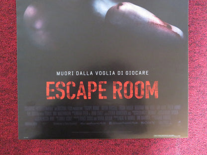 ESCAPE ROOM ITALIAN LOCANDINA POSTER TAYLOR RUSSELL LOGAN MILLER 2019