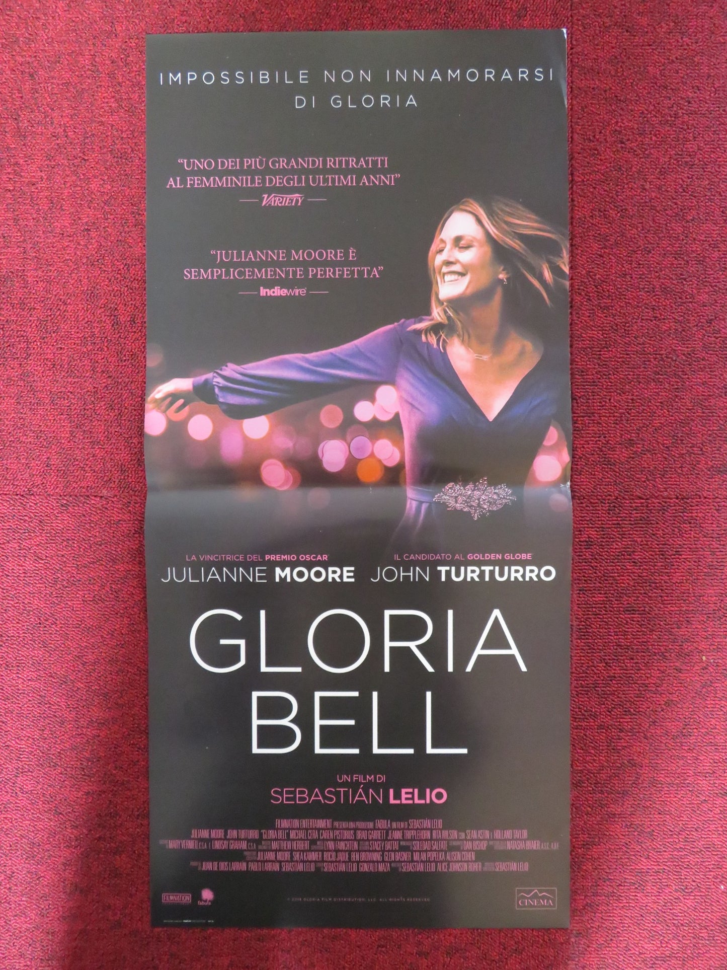 GLORIA BELL ITALIAN LOCANDINA POSTER JULIANNE MOORE JOHN TURTURRO 2018