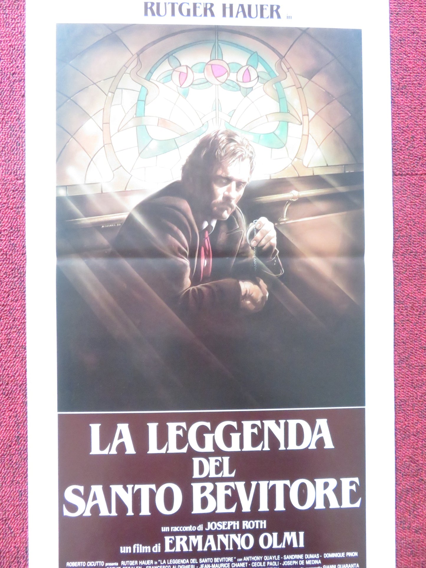 THE LEGEND OF THE HOLY DRINKER ITALIAN LOCANDINA POSTER RUTGER HAUER DUPUIS 1988