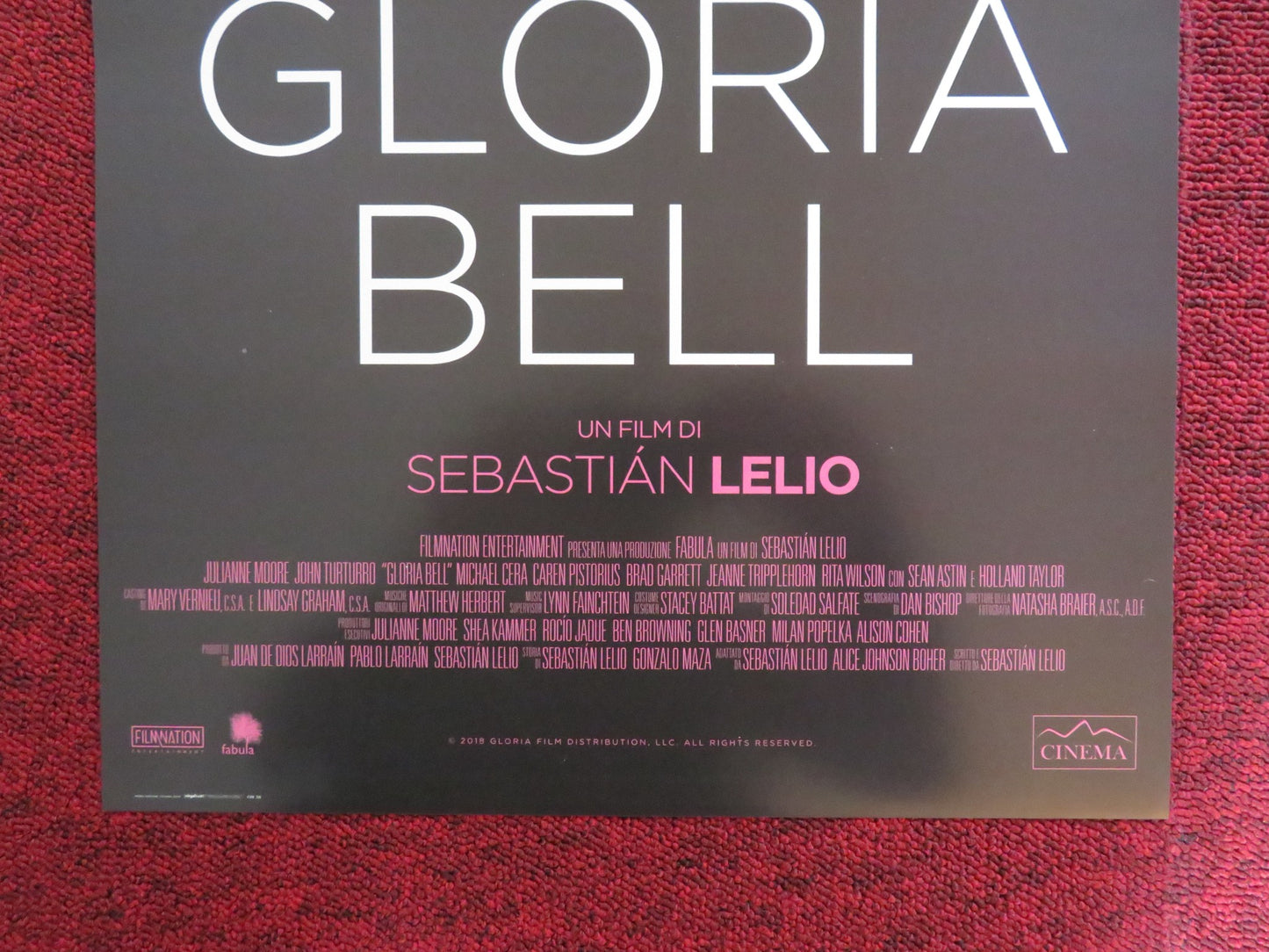 GLORIA BELL ITALIAN LOCANDINA POSTER JULIANNE MOORE JOHN TURTURRO 2018