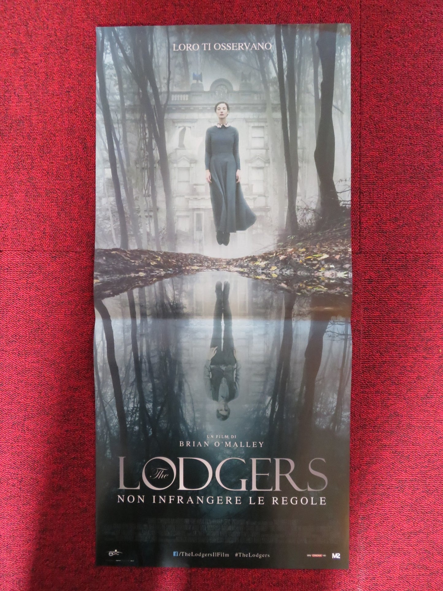 THE LODGERS ITALIAN LOCANDINA POSTER CHARLOTTE VEGA BILL MILNER 2017