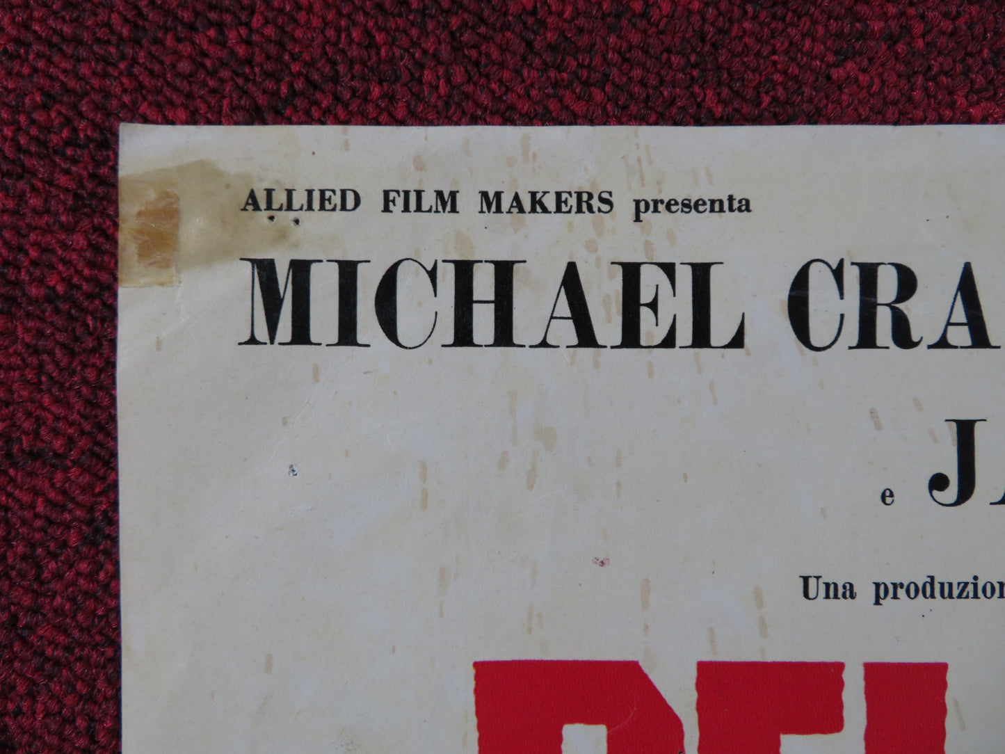 DELITTO DI COSCIENZA - C ITALIAN FOTOBUSTA POSTER MICHAEL CRAIG P. MCGOOHAN 1962