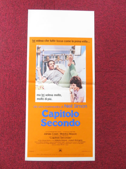 CHAPTER TWO ITALIAN LOCANDINA POSTER JAMES CAAN MARSHA MASON 1980