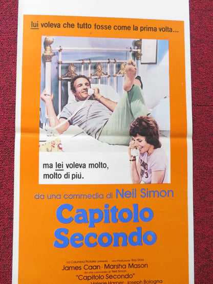 CHAPTER TWO ITALIAN LOCANDINA POSTER JAMES CAAN MARSHA MASON 1980