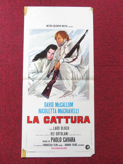 LA CATTURA ITALIAN LOCANDINA POSTER DAVID MCCALLUM NICOLETTA MACHIAVELLI 1969