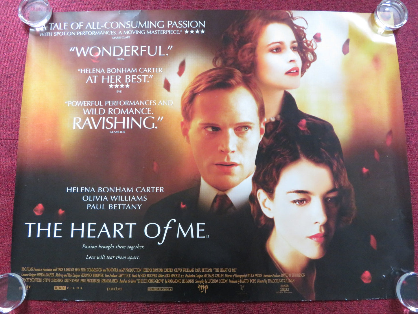 THE HEART OF ME UK QUAD (30"x 40") ROLLED POSTER HELENA BONHAM CARTER 2002