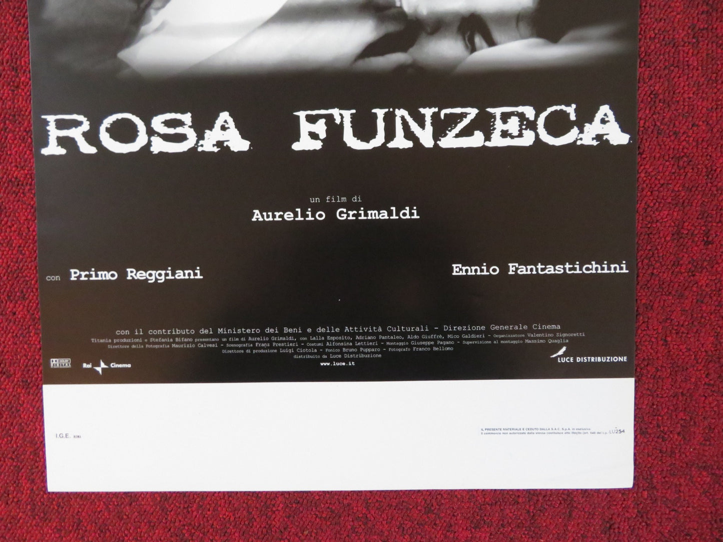 ROSA FUNZECA ITALIAN LOCANDINA POSTER IDA DI BENEDETTO PRIMO REGGIANI 2002