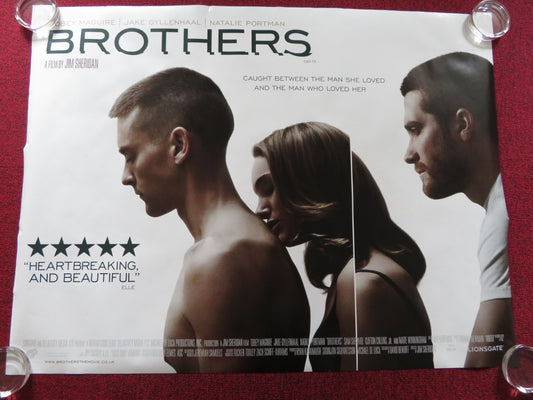 BROTHERS UK QUAD (30"x 40") ROLLED POSTER TOBEY MAGUIRE JAKE GYLLENHAAL 2009