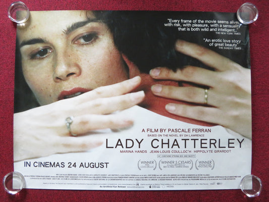 LADY CHATTERLEY UK QUAD (30"x 40") ROLLED POSTER MARINA HANDS 2006