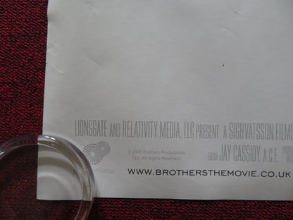 BROTHERS UK QUAD (30"x 40") ROLLED POSTER TOBEY MAGUIRE JAKE GYLLENHAAL 2009