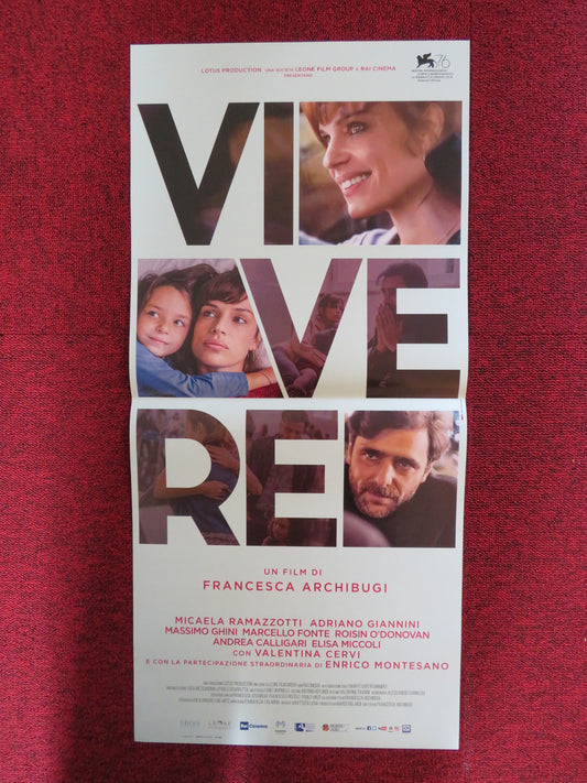 VIVERE ITALIAN LOCANDINA POSTER MICAELA RAMAZZOTTI ADRIANO GIANNINI 2019