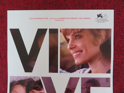 VIVERE ITALIAN LOCANDINA POSTER MICAELA RAMAZZOTTI ADRIANO GIANNINI 2019