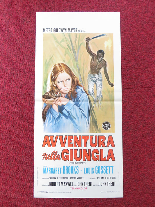 THE BUSHBABY ITALIAN LOCANDINA POSTER MARGARET BROOKS LOUIS GOSSETT 1969