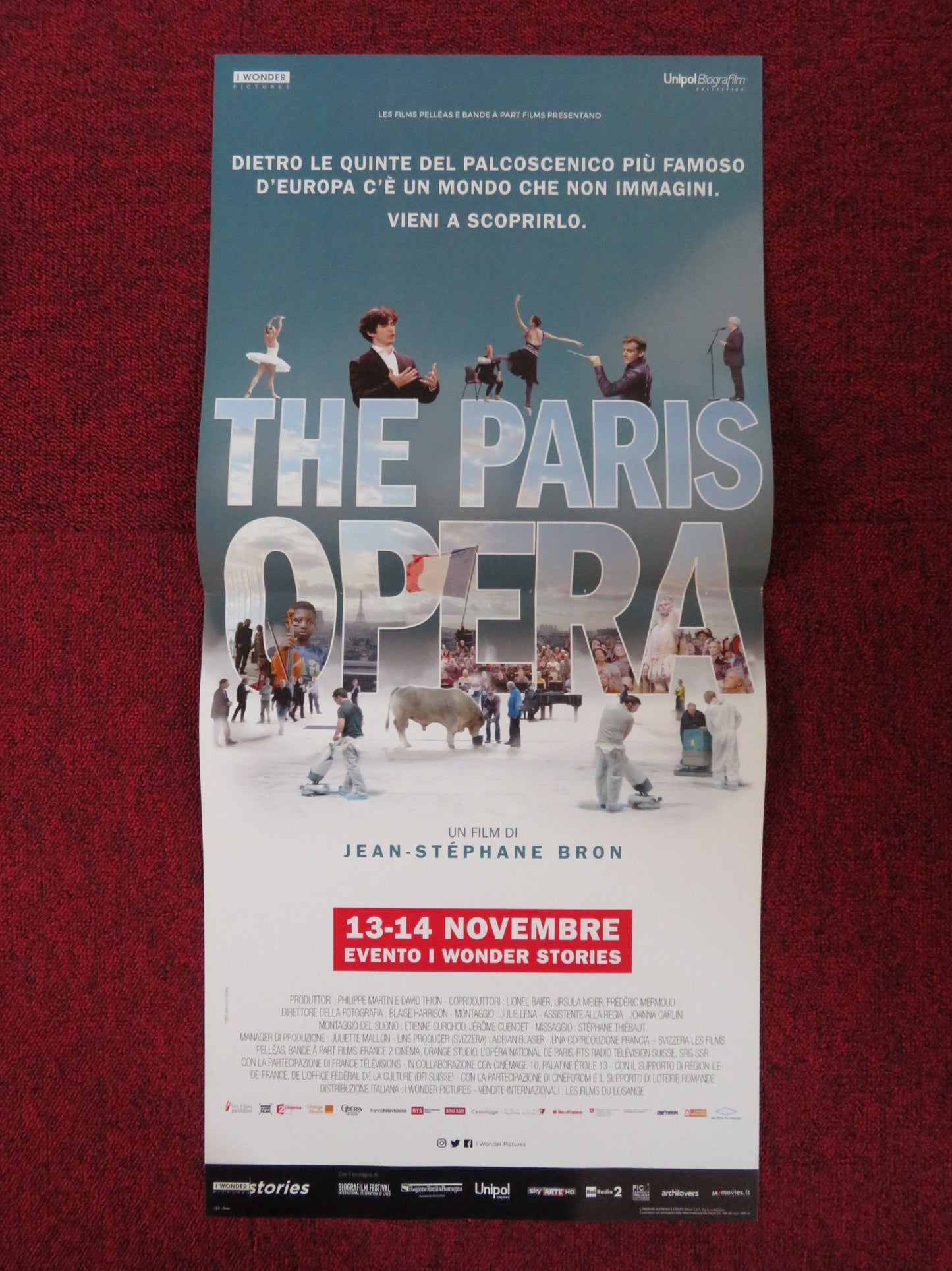 THE PARIS OPERA ITALIAN LOCANDINA POSTER STEPHANE LISSNER B. MILLEPIED 2017