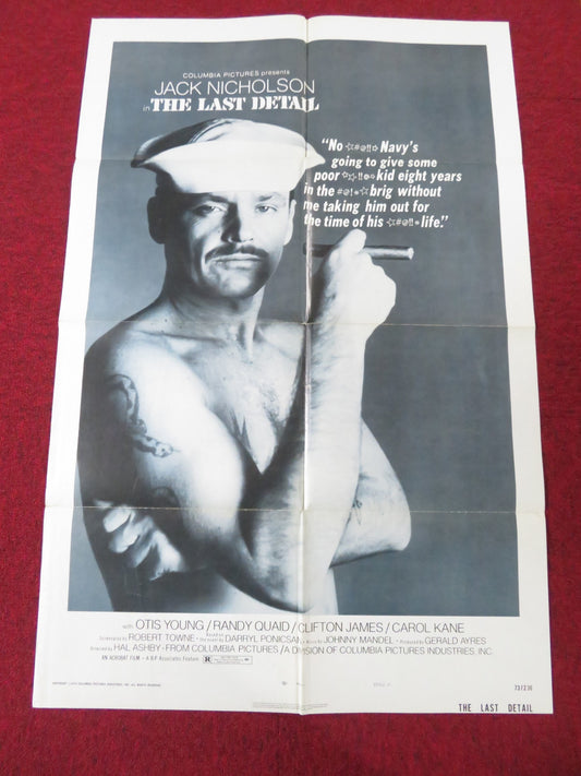 THE LAST DETAIL - STYLE A FOLDED US ONE SHEET POSTER JACK NICHOLSON 1974