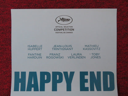 HAPPY END ITALIAN LOCANDINA POSTER TOBY JONES ISABELLE HUPPERT 2017