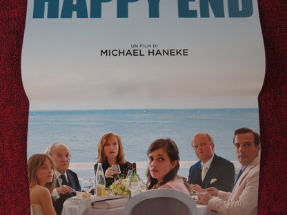 HAPPY END ITALIAN LOCANDINA POSTER TOBY JONES ISABELLE HUPPERT 2017