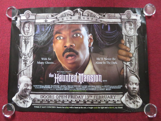 THE HAUNTED MANSION - A UK QUAD (30"x 40") ROLLED POSTER DISNEY E. MURPHY 2003