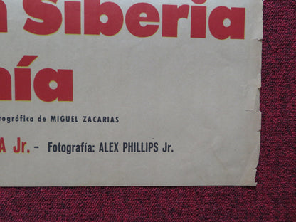 ESPERAME EN SIBERIA VIDA MIA FOLDED MEXICAN POSTER MAURICIO GARCES 1971