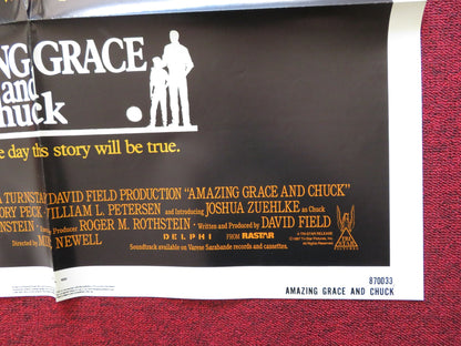 AMAZING GRACE AND CHUCK FOLDED US ONE SHEET POSTER GREGORY PECK J.L. CURTIS 1987