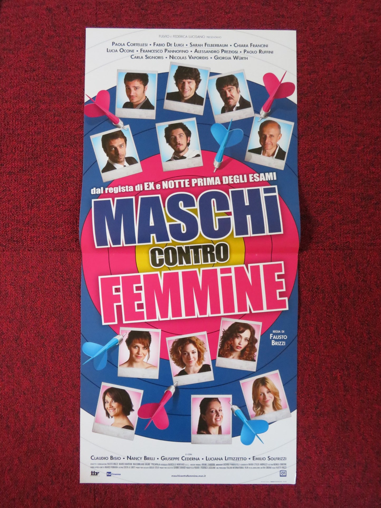 MASCHI CONTRO FEMMINE / MEN VS WOMEN ITALIAN LOCANDINA POSTER P. CORTELLESI 2010