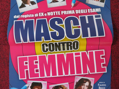 MASCHI CONTRO FEMMINE / MEN VS WOMEN ITALIAN LOCANDINA POSTER P. CORTELLESI 2010