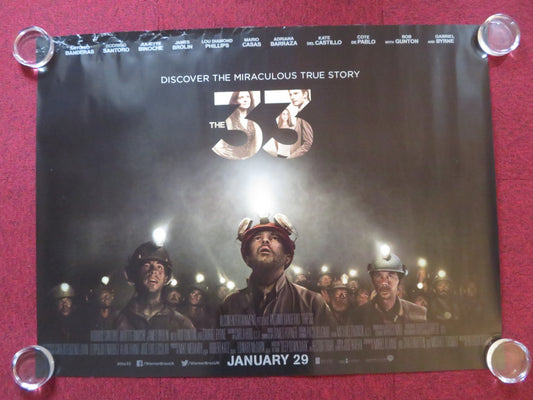 THE 33 UK QUAD (30"x 40") ROLLED POSTER ANTONIO BANDERAS JAMES BROLIN 2015