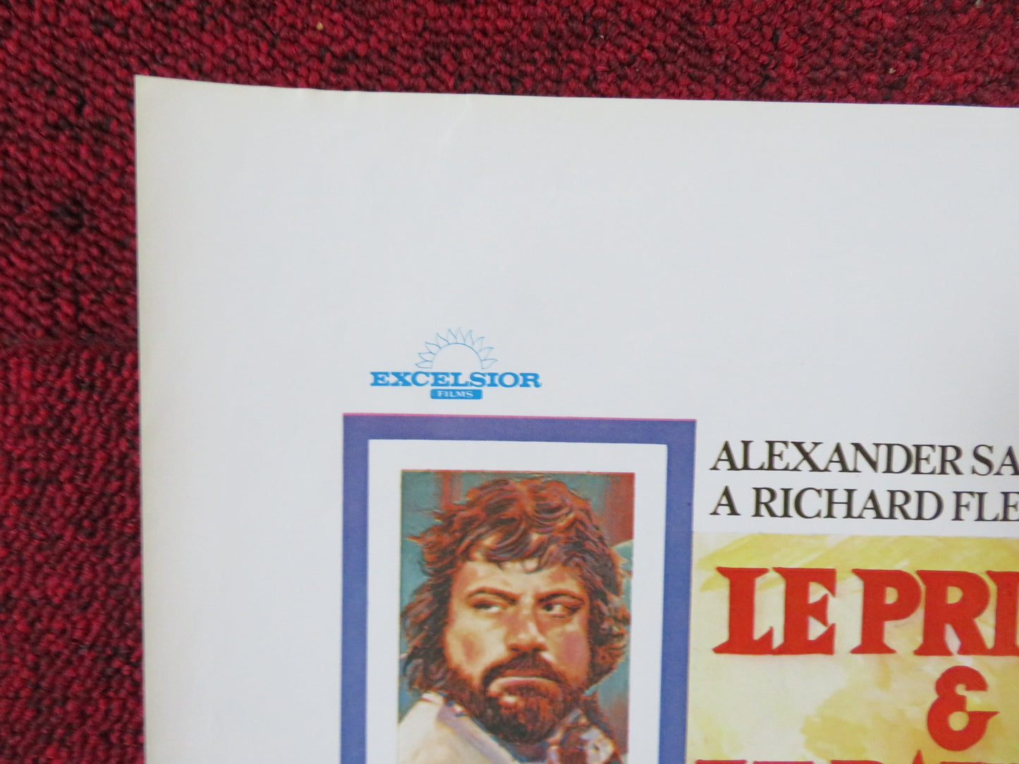 CROSSED SWORDS BELGIUM (14.5"x 21.5") POSTER OLIVER REED RAQUEL WELCH 1977