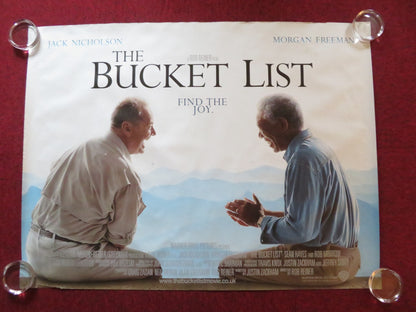 THE BUCKET LIST UK QUAD (30"x 40") ROLLED POSTER JACK NICHOLSON M. FREEMAN 2007