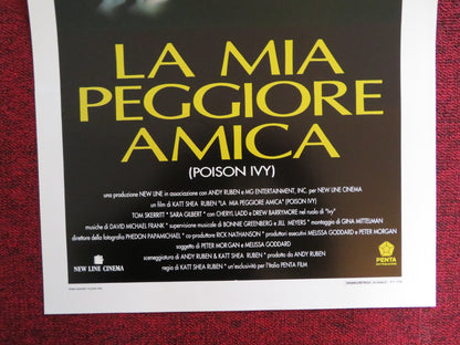 POISON IVY ITALIAN LOCANDINA POSTER DREW BARRYMORE TOM SKERRITT 1992