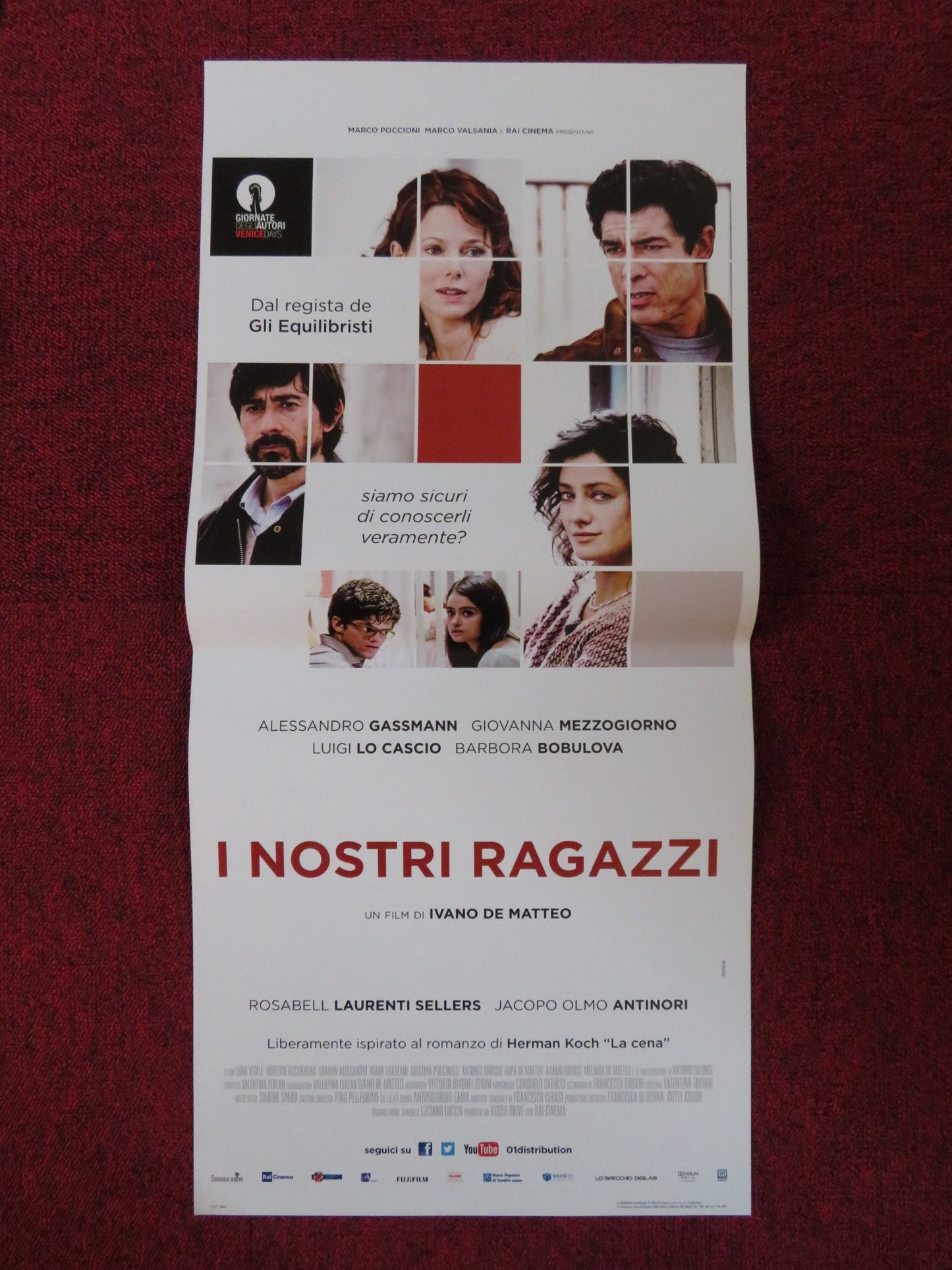 I NOSTRI RAGAZZI ITALIAN LOCANDINA POSTER ALESSANDRO GASSMANN 2014