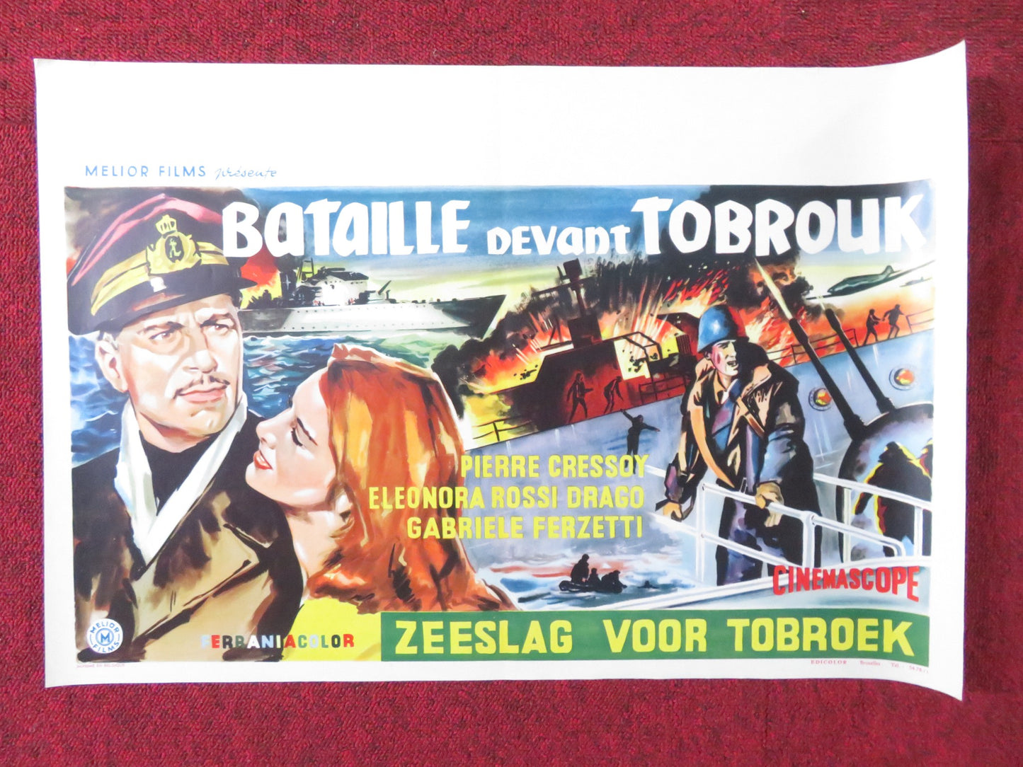 IL PREZZO DELLA GLORIA BELGIUM (14.5"x 21.5") POSTER PIERRE CRESSOY 1956