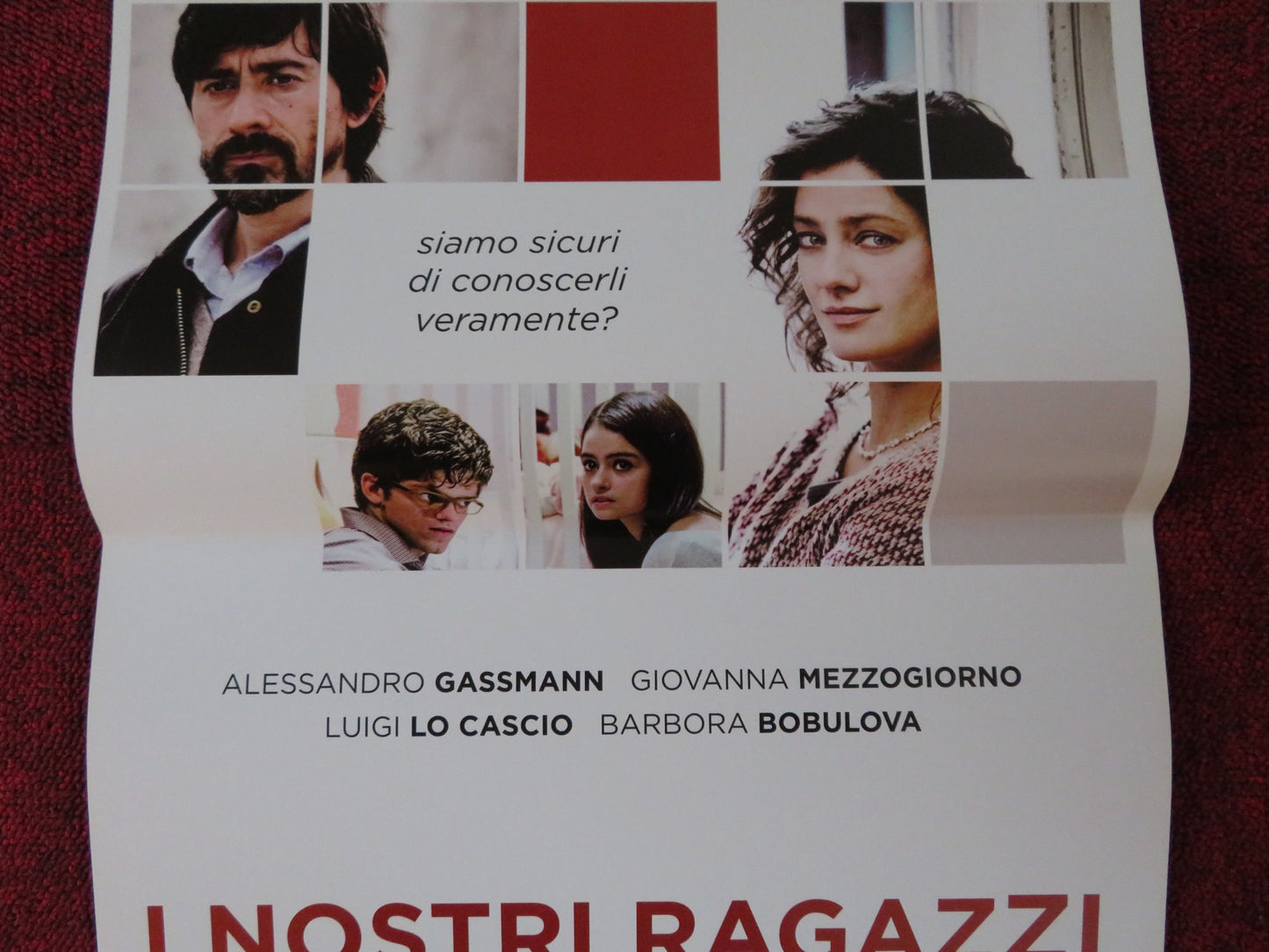 I NOSTRI RAGAZZI ITALIAN LOCANDINA POSTER ALESSANDRO GASSMANN 2014